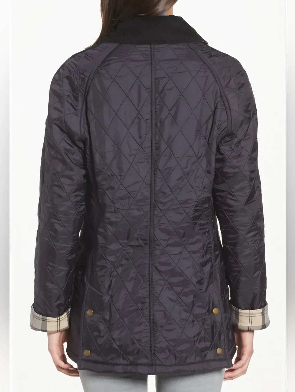Barbour Beadnell Polarquilt Jacket in Navy sz 6